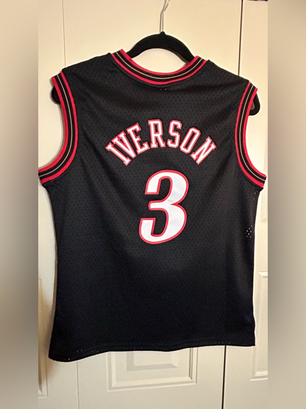 Mitchell & Ness Black Sixers #3 Hardwood Classics Jersey - Picture 2 of 9